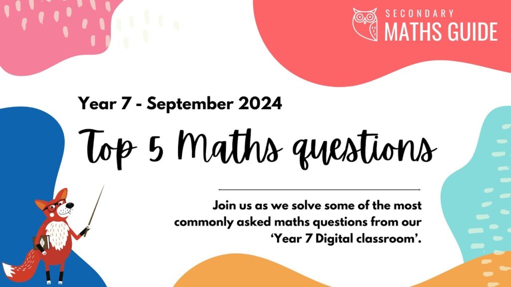 Top 5 Maths Questions (September - Year 7)